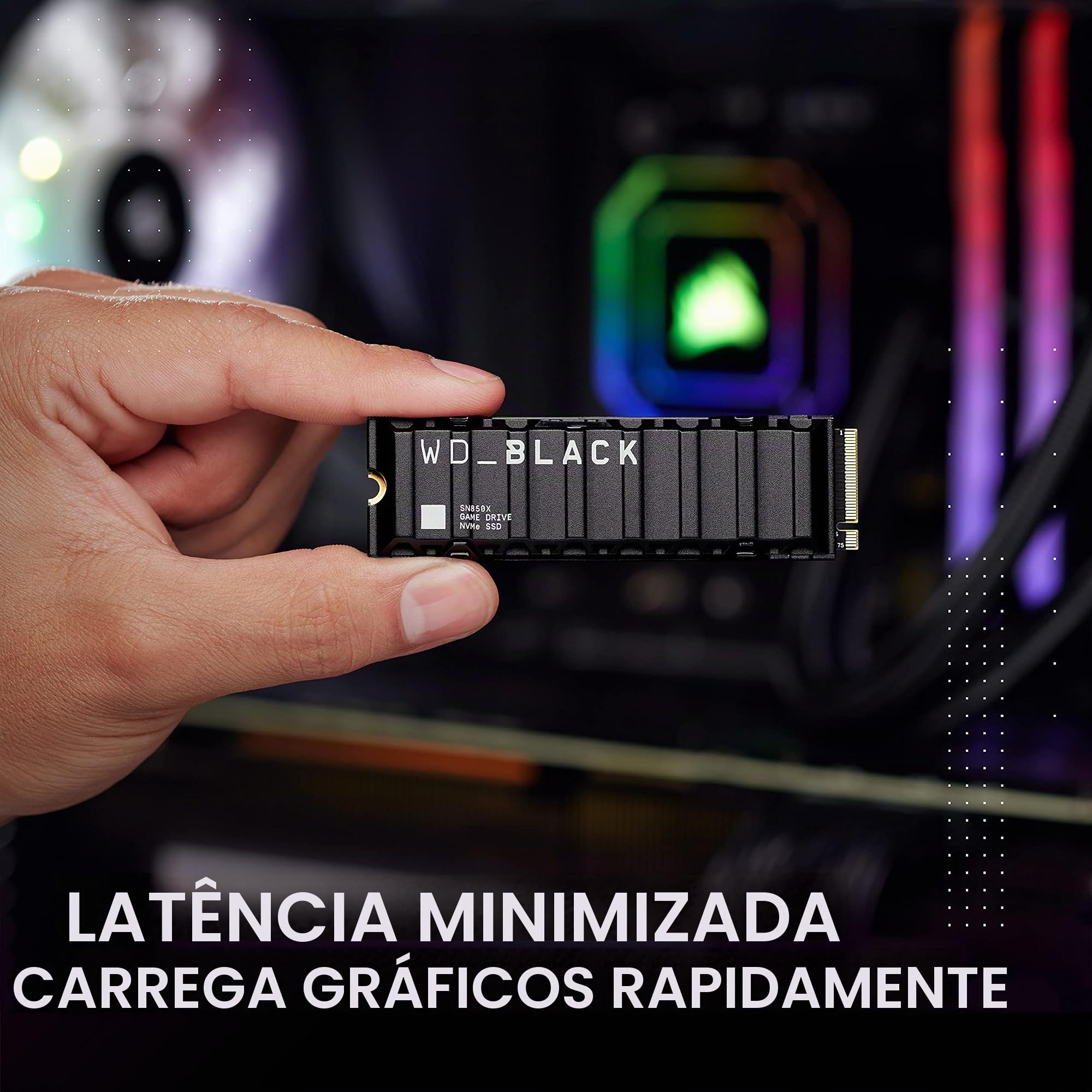 WD_BLACK Unidade interna de estado sólido para jogos SN850X NVMe
